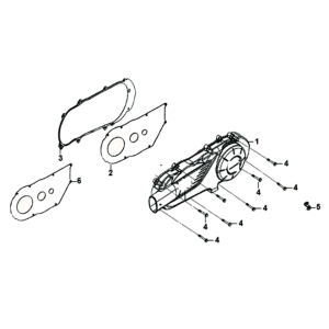 Sym Jet 14 125I E4 crankcase cover