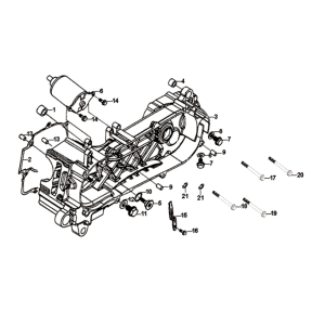 Crankcase left Sym Symphony ST 125I E4