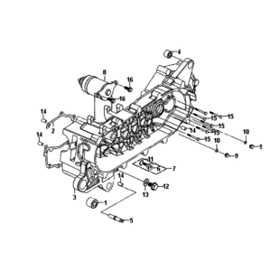 Crankcase left Sym Symphony ST E3