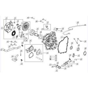 Crankcase cover right Kymco MXU 500