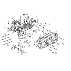 Crankcase Covers Kymco Maxxer 90 Black