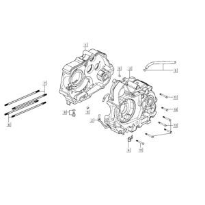Crankcase parts Kymco K-Pipe 125cc