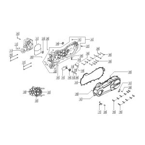 Sump 1 Kymco Super 8 Street 4-stroke blue