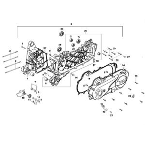 Sump GY6 10 inch (EURO 2; for 2018)-Carterhelft GY6 10 inch (EURO 2 voor 2018)