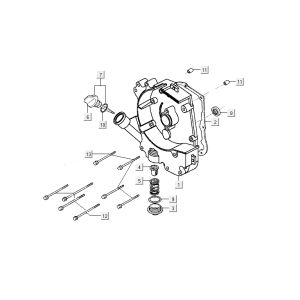 Sump Kymco Agility 12' 4-stroke red
