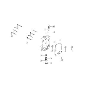 sump half Kymco Super8 4-stroke from 2009 Matte black