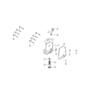 sump Kymco Super 8 4-stroke (2007-2009) orange
