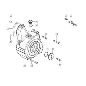 Crankcase left Kymco K-Pipe 125cc