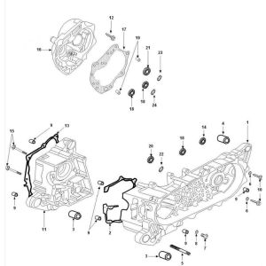 Crankcase Peugeot Tweet 4-stroke