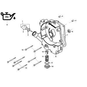 Crankcase Right GY6 10/12 inch (EURO 2; BEFORE 2018)-partsproduct Carterhelft Rechts GY6 10 / 12 inch