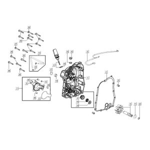 Crankcase Right Kymco Xciting 400i Pearly Black