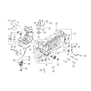 Sump Halves Kymco Super9 ac o.m Race Black Yellow