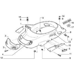 Luggage Carrier Piaggio Liberty 4-stroke up to 2005