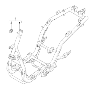 Piaggio Fly 125 4-stroke 3V IE E3 chassis and frame