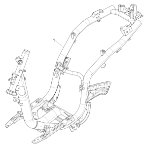 Piaggio Liberty 50 4-stroke chassis/frame (IGET Euro 5)