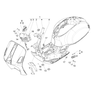 Chassis/Frame Vespa GTS 125 4T E5 ABS 2021 (EMEA)