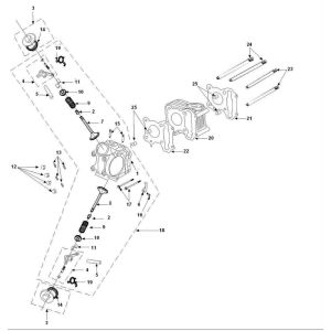 Cylinder- Cylinder Head Peugeot Tweet 4-stroke