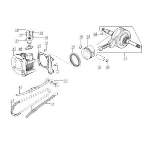 cylinder-crankshaft AGILITY CITY 16 4T 150