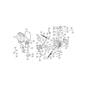 cylinder accessories Kymco Super8 4-stroke from 2009 Matte black