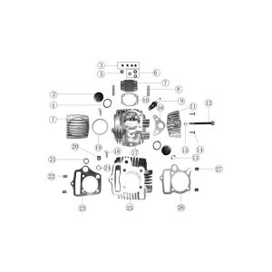Cylinder/cylinder head Agm Caferacer