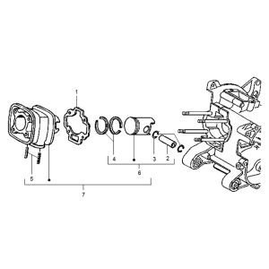Cylinder Gilera Runner 98-2005 2-stroke