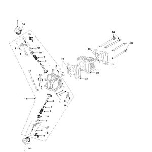 Cylinder Peugeot Vivacity 3 4-Stroke