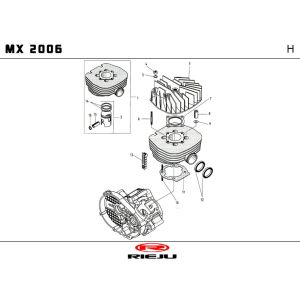 Cylinder Rieju MX blue 2010 2-Stroke