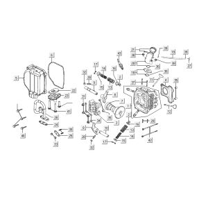 Cylinder parts Kymco Agility Fat 12' 4-stroke special white