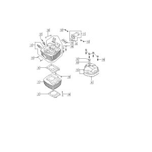 Cylinder head Kymco MXU 150