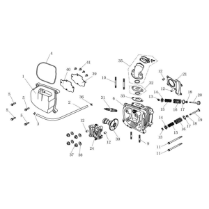 Cylinder head China Ape50 black
