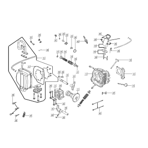 Cylinder head Kymco Agility Delivery 4-stroke euro4 white