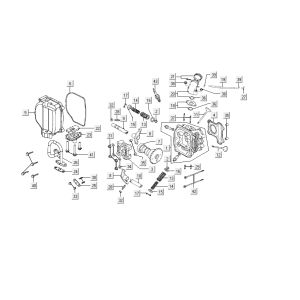 Cylinder head Kymco Carry 4-stroke white
