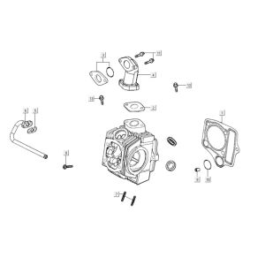 Cylinder head Kymco K-Pipe 125cc