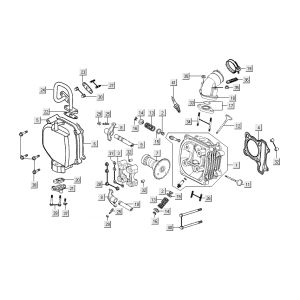 Cylinder head Kymco People S 4-stroke Elegance black