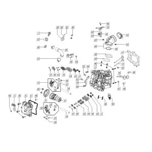 Cylinder head Kymco Xciting 400i Yellow