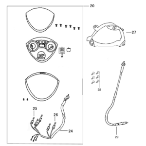 Cockpit-Teller AGM VX50s red