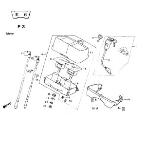 Speedometer - Cockpit Honda MB80
