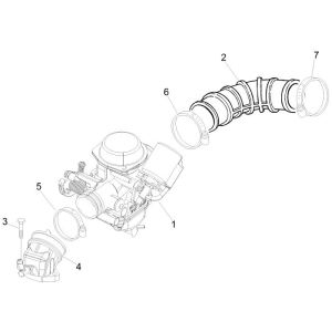 Piaggio New Fly 4-stroke 2-valve supply connection