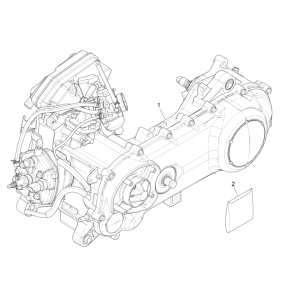 Piaggio NRG Power 50 2-stroke LC Euro 4 complete engine block