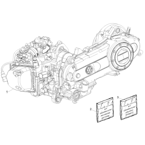 Complete Piaggio Liberty 50 4-stroke engine (IGET Euro 5)