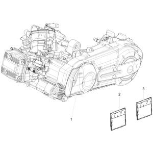 Complete engine Piaggio MP3 500 LT Business 2014-2016
