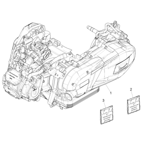 Complete engine: Vespa GTS 125 4T E5 ABS 2021 (EMEA)