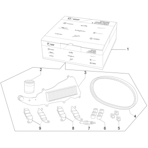 Onderhoudspakket Piaggio Medley 150 IE ABS Euro 4 2016-2020