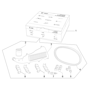 Onderhoudspakket Vespa GTS 125 IE ABS Euro 5 2021