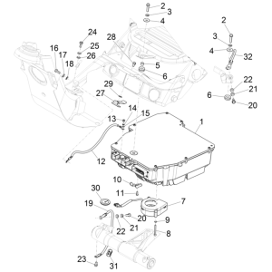 Vespa Electrica 45KM/H E5 2021 (EMEA) electrical installation