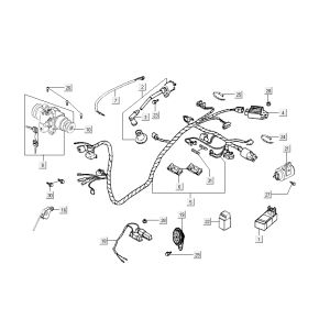 socket-cules-cdi Kymco Sento 4-stroke blue