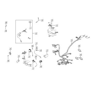 ignition lock wiring harness Kymco Agility RS 4-stroke white 09