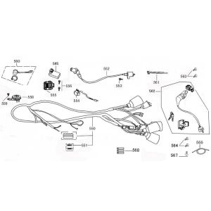 Ignition lock Rover Riva II smokey wiring harness