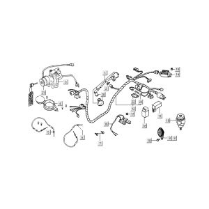 Ignition Switch - Cable Harness Kymco Filly 4-stroke silver