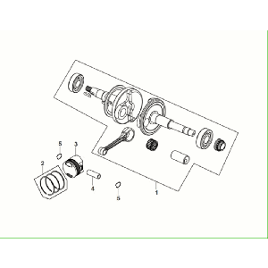Crankshaft Sym Fiddle ll Euro 5